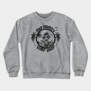 Mad Monkey Surf Shop Graphic Tee | Surfer Surf Shop Crewneck Sweatshirt